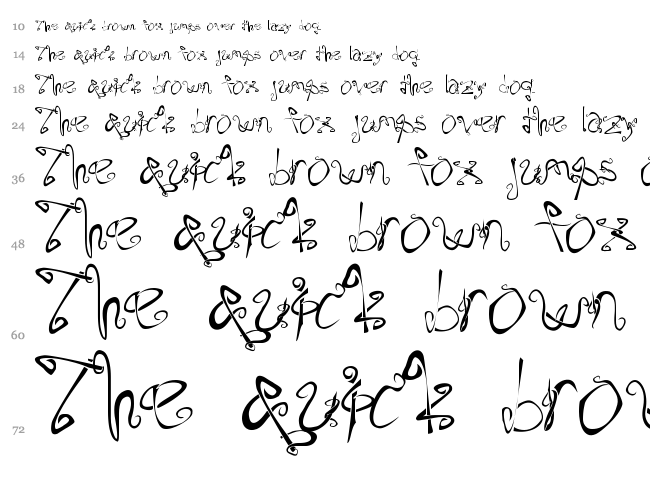 Play With Me font waterfall